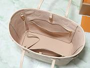 LV Leather Neverfull MM Beige Bag Size 32x15x29CM - 3