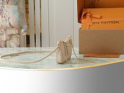 LV Easy Pouch On Strap Creme Bag Size 19x11x3CM - 4