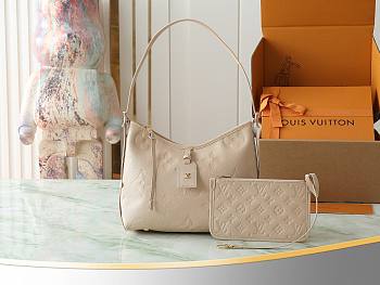 LV Bolsa Carry All PM Creme Bag Size 29x24x12CM
