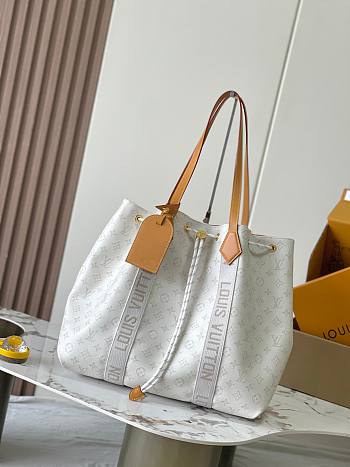 LV Marina Tote Bag White Size 49x34x16CM