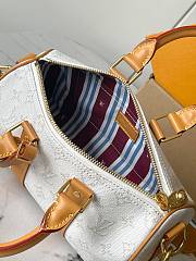 LV Keepall Bandoulière 25 White Size 25x15x11CM - 2