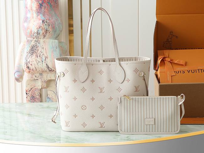 LV Neverfull MM Bag Eden Size 31x14x28CM - 1