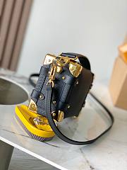 LV Side Trunk MM Bag Black Gold Size 23x16x8CM - 6