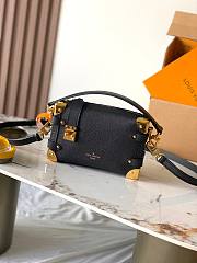 LV Side Trunk MM Bag Black Gold Size 23x16x8CM - 3