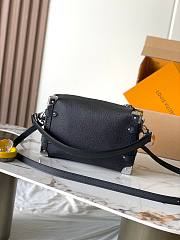 LV Side Trunk MM Bag Black Gold Size 23x16x8CM - 2
