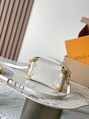 LV Side Trunk MM Bag White Gold Size 23x16x8CM - 2