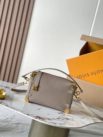 LV Side Trunk MM Bag Cream Gold Size 23x16x8CM