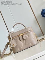 LV Vanity PM Noir Beige Size 19x13x11CM - 3