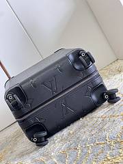 LV Black Embossed Trolley Size 35x23x53cm - 4