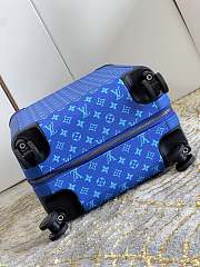 LV White Flower Trolley Blue Size 35x23x53cm - 5
