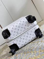 LV White Flower Trolley White Size 35x23x53cm - 4