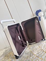 LV White Flower Trolley White Size 35x23x53cm - 2