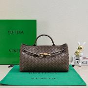 Bottega Veneta Andiamo Intrecciato Brown Size 29x18x10cm - 6