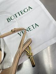 Bottega Veneta Ankle Strap Sandals Leather Beige 85mm - 5
