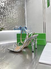 Bottega Veneta Ankle Strap Sandals Silver 85mm - 2