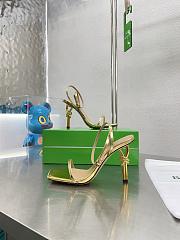 Bottega Veneta Ankle Strap Sandals Gold 85mm - 5
