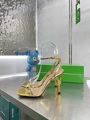 Bottega Veneta Ankle Strap Sandals Gold 85mm - 3