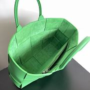 Bottega Veneta Arco Intrecciato Leather Tote Green Bag 38x10x28CM - 2