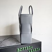 Bottega Veneta Arco Intrecciato Leather Tote Grey Bag 38x10x28CM - 5