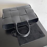 Bottega Veneta Arco Intrecciato Leather Tote Black Bag 38x10x28CM - 5