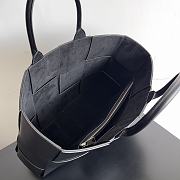 Bottega Veneta Arco Intrecciato Leather Tote Black Bag 38x10x28CM - 3