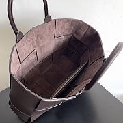 Bottega Veneta Arco Intrecciato Leather Tote Brown Bag 38x10x28CM - 2