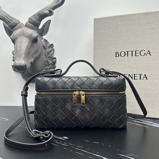 Bottega Veneta Bang Bang Vanity Case Black Size 22×12×5cm - 1