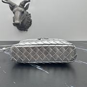 Bottega Veneta Bang Bang Vanity Case Silver Size 22×12×5cm - 6