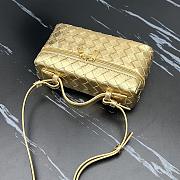 Bottega Veneta Bang Bang Vanity Case Gold Size 22×12×5cm - 5