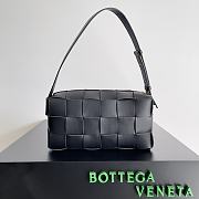 Bottega Veneta Brick Cassette Black Bag Size 24x14x10CM - 4