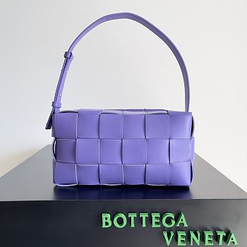 Bottega Veneta Brick Cassette Purple Bag Size 24x14x10CM