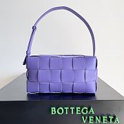 Bottega Veneta Brick Cassette Purple Bag Size 24x14x10CM - 6