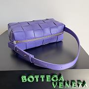 Bottega Veneta Brick Cassette Purple Bag Size 24x14x10CM - 3