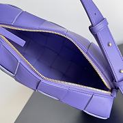 Bottega Veneta Brick Cassette Purple Bag Size 24x14x10CM - 2