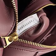 Bottega Veneta Brick Cassette Burgundy Bag Size 24x14x10CM - 3