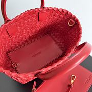 Bottega Veneta Cabat Red Bag Size 22x7x16CM - 2