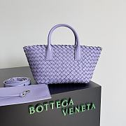 Bottega Veneta Cabat Purple Bag Size 22x7x16CM - 1