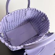 Bottega Veneta Cabat Purple Bag Size 22x7x16CM - 3