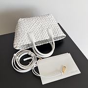 Bottega Veneta Cabat White Bag Size 22x7x16CM - 3