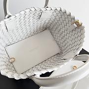 Bottega Veneta Cabat White Bag Size 22x7x16CM - 2