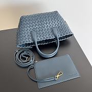 Bottega Veneta Cabat Navy Bag Size 22x7x16CM - 2