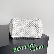 Bottega Veneta Cabat White Heart Bag Size 22x7x16CM - 5