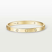 Catier Love Bracelet 4 Diamonds Yellow Gold 6.1 mm - 4