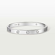Catier Love Bracelet 4 Diamonds White Gold 6.1 mm - 4