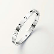 Catier Love Bracelet 10 Diamonds White Gold 6.1 mm - 4