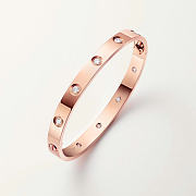 Catier Love Bracelet 10 Diamonds Rose Gold 6.1 mm - 4