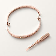 Catier Love Bracelet 10 Diamonds Rose Gold 6.1 mm - 3