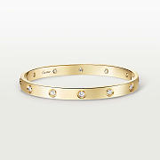 Catier Love Bracelet 10 Diamonds Yellow Gold 6.1 mm - 5