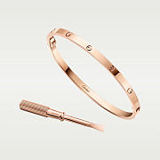 Catier Love Bracelet Small Model Rose Gold 3.65 mm - 3