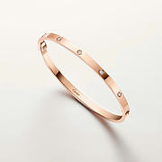 Catier Love Bracelet Small Model 6 Diamonds Rose Gold 3.65 mm - 4